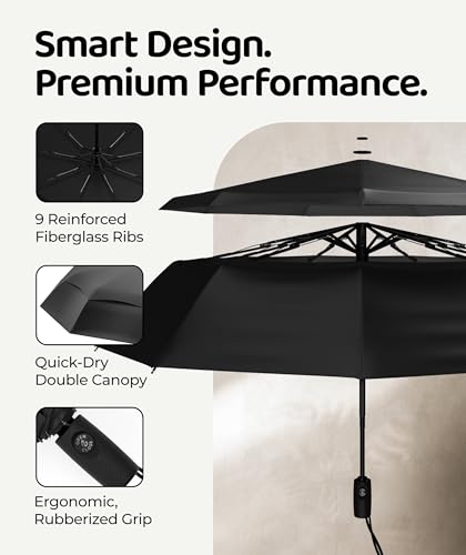 Thumbnail 2 de Repel Windproof Travel Umbrella – Compact, Auto Open/Close, 100MPH Wind Tested