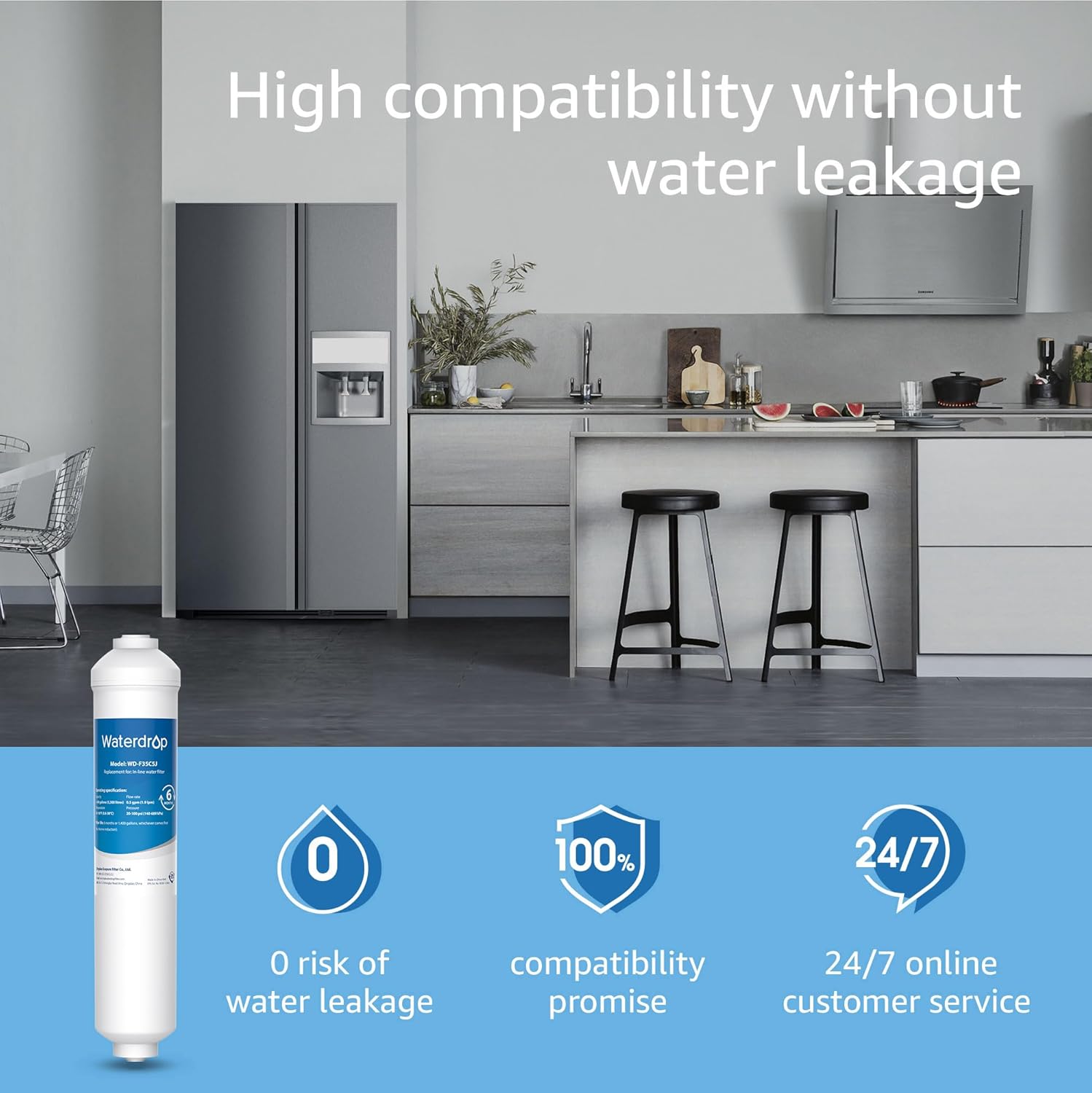 Thumbnail 6 de Waterdrop Fridge Water Filter Replacement 4 💧