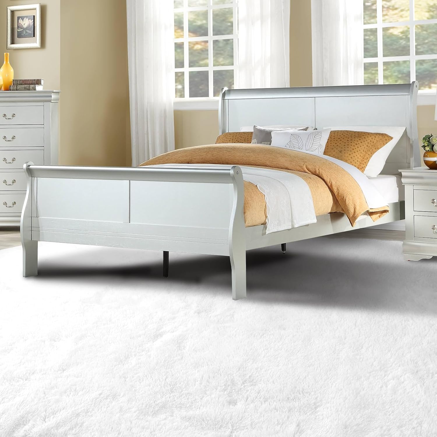 Detalle de Fluffyrug White 10x14 shag rug