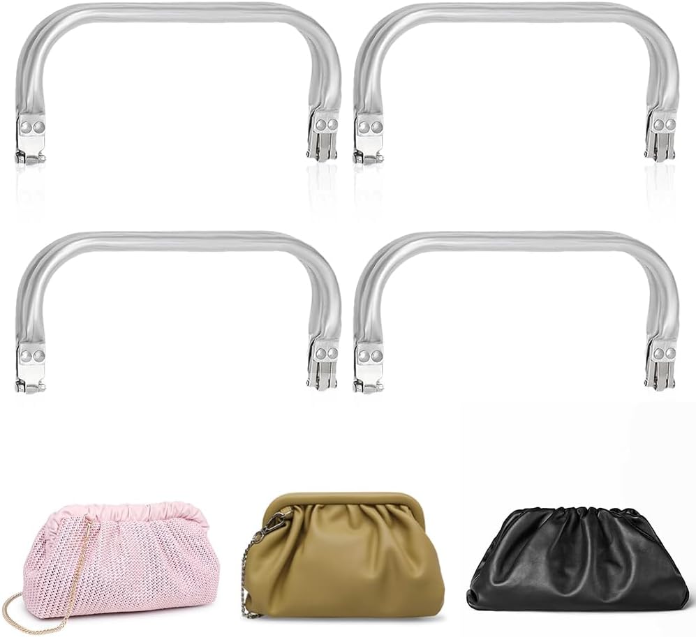 Detalle de Väskram i aluminium, U-formad, 20 cm, 4-pack för DIY-sömnad