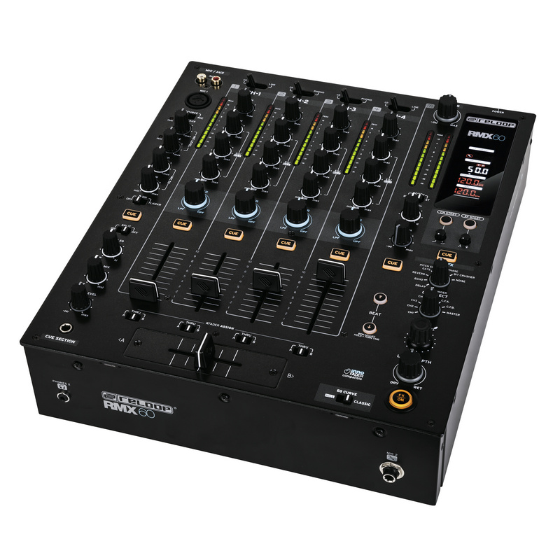 Detalle 1 de Reloop RMX-60 Digital: mesa de mezclas 4 canales para DJs que buscan versatilidad digital