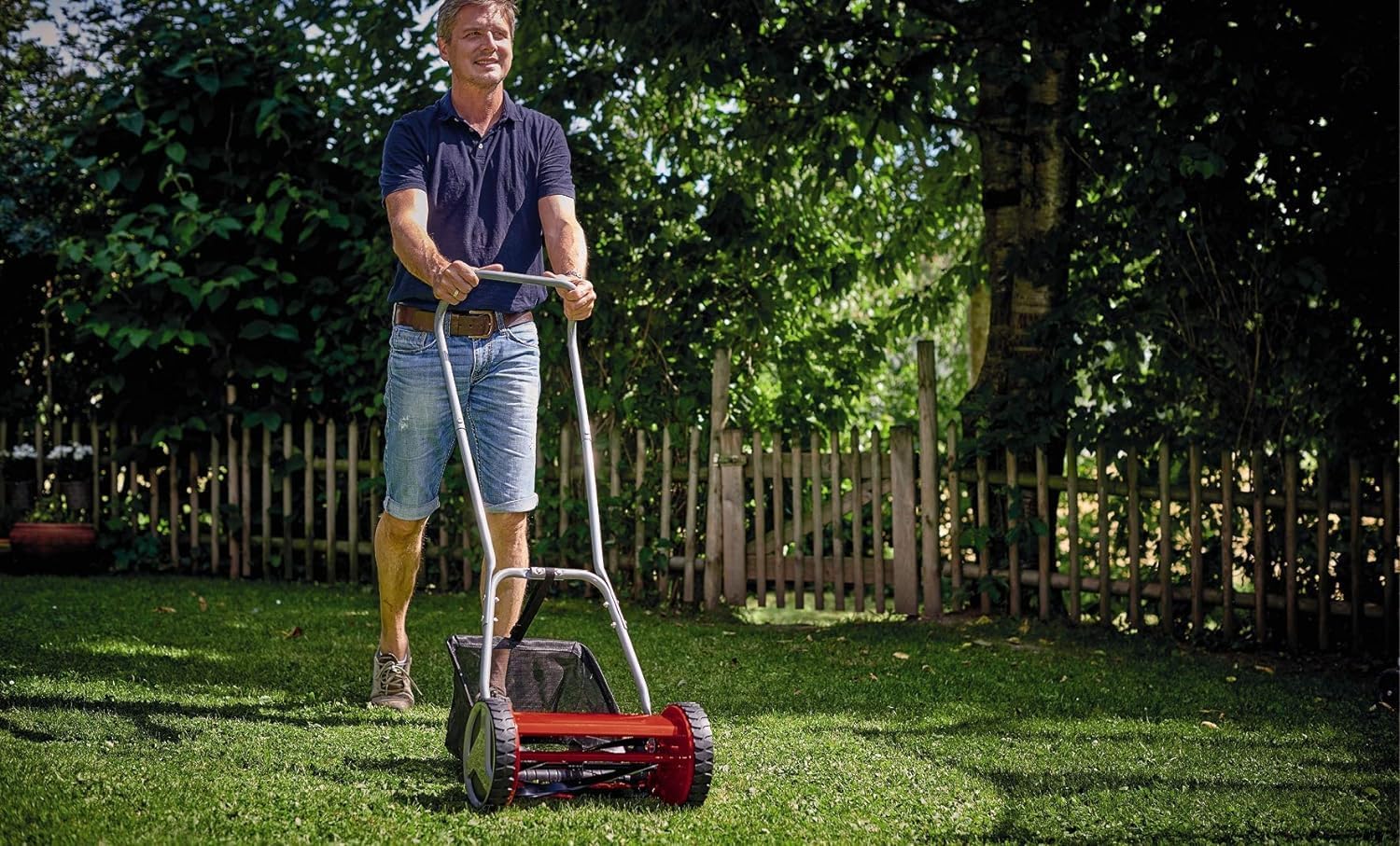 Thumbnail 1 de Einhell GC-HM 300 hand push lawnmower (30cm cutting width, 16L grass box, 4 cutting heights)