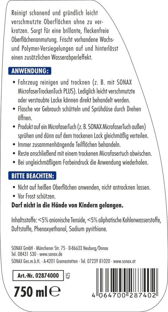 Thumbnail 1 de SONAX XTREME BrilliantShine Detailer 750 ml