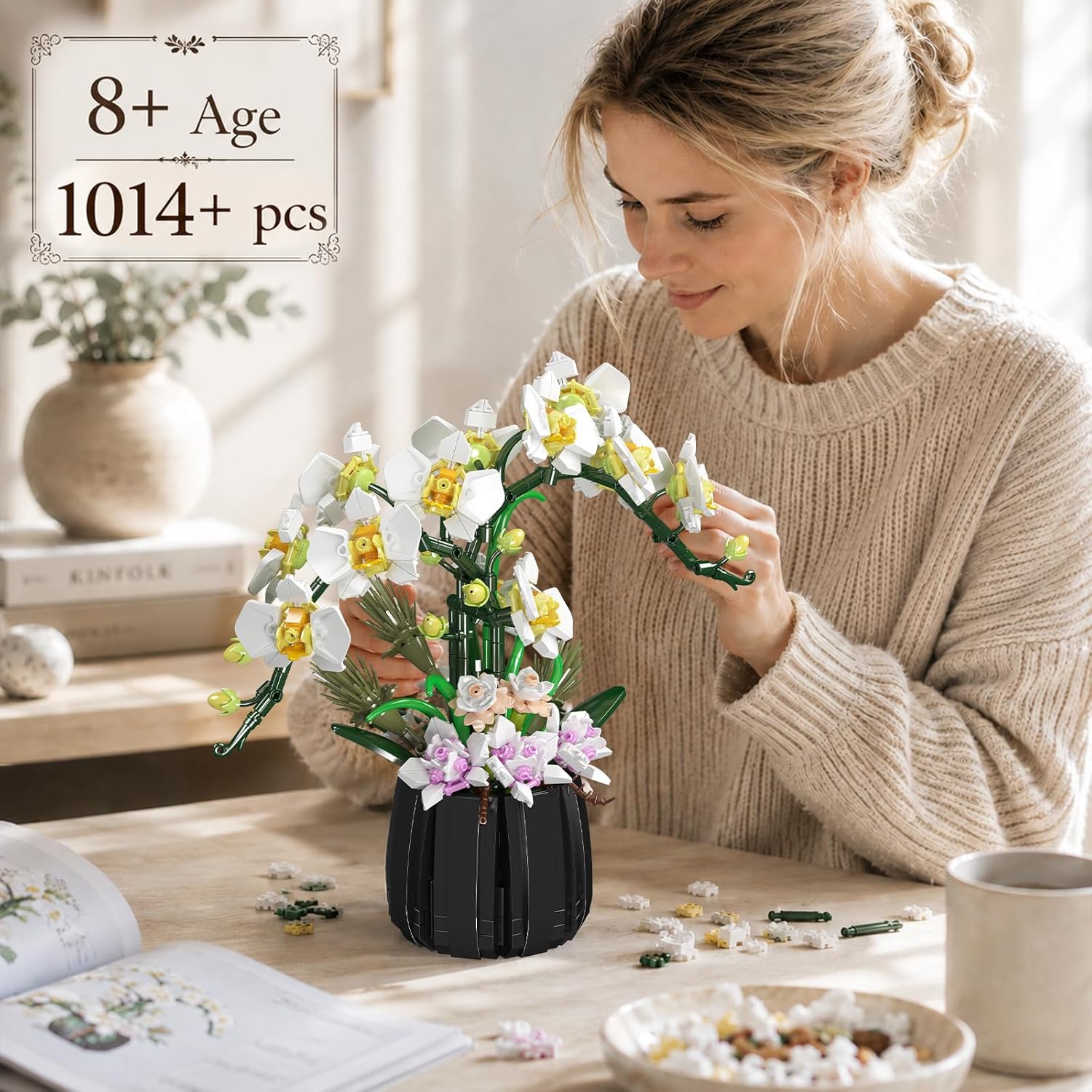 Thumbnail 5 de Mould King 24108 Orchideen-Baustein-Modell