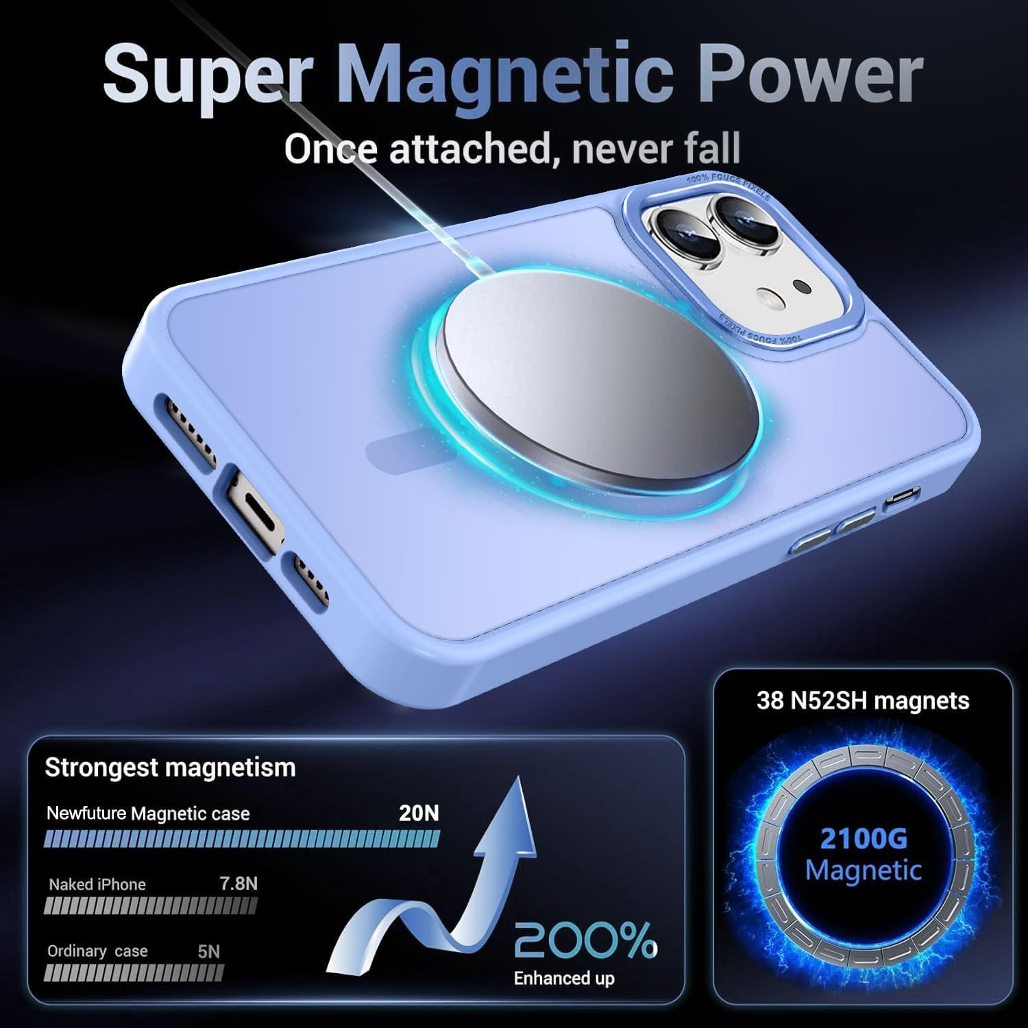 Thumbnail 2 de Newfuture iPhone 12 Pro Magnetic Shockproof Case