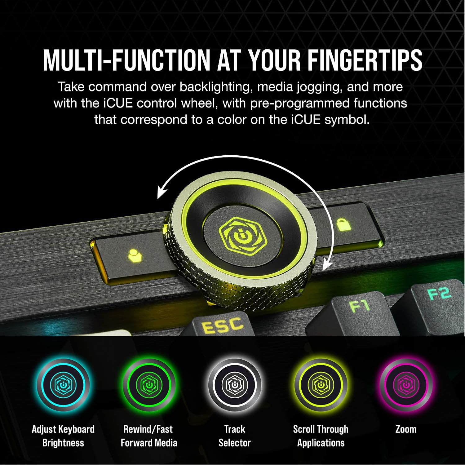 Thumbnail 3 de Corsair K100 RGB Optical-Mechanical Keyboard