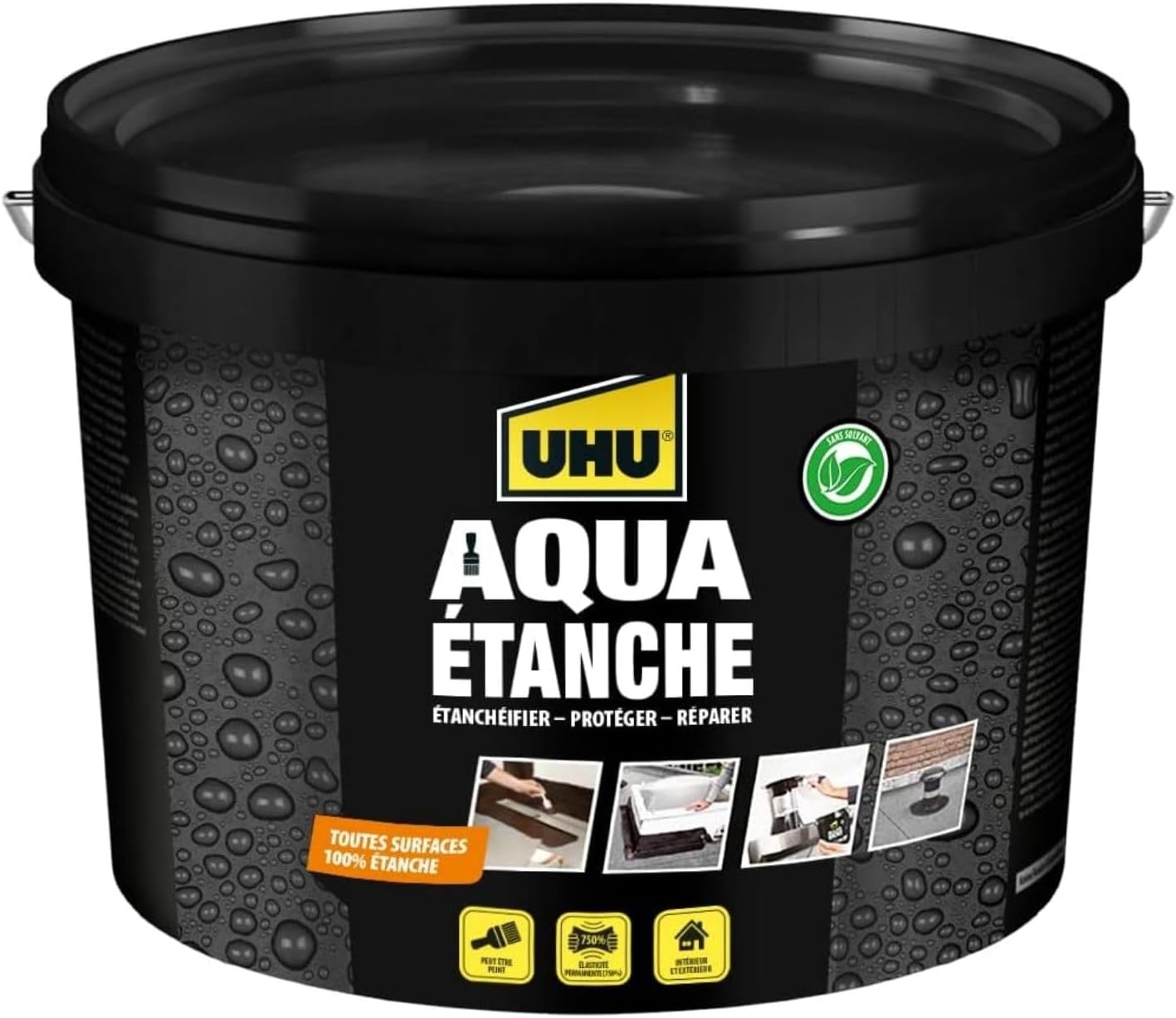 Thumbnail 6 de UHU Aqua Etanche – Kit de Réparation Complet avec Enduit d'Étanchéité (750 ml)