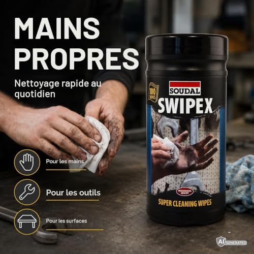 Thumbnail 7 de Soudal Swipex Boîte de 100 Lingettes – Solutions pratiques pour les professionnels
