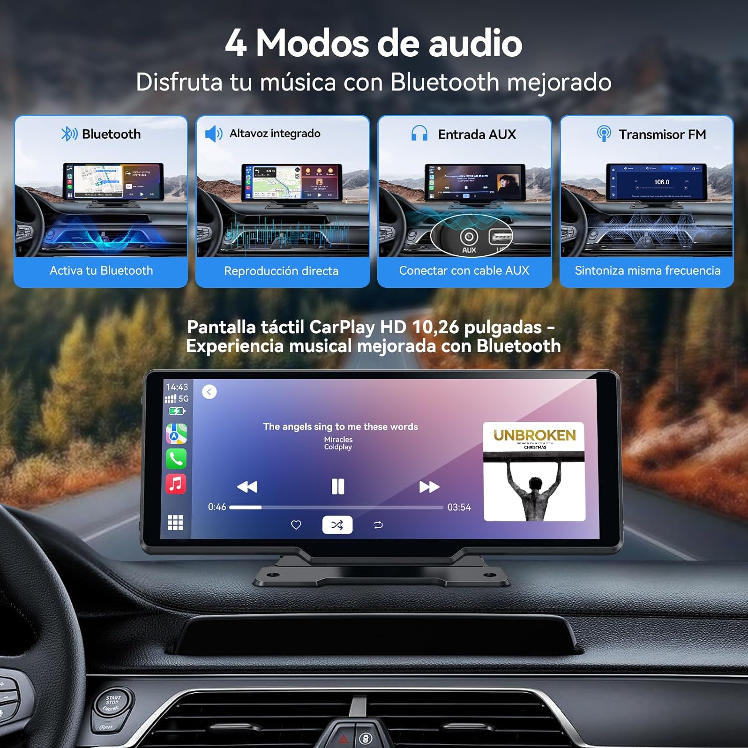Thumbnail 4 de Carpeer Pantalla Carplay 10,26 pulgadas para coche