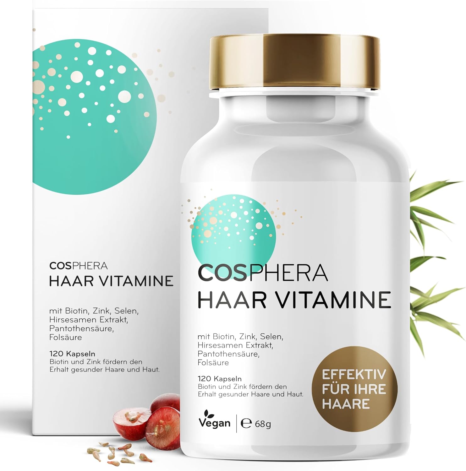 Detalle de Cosphera Haar-Vitamine 120 Kapseln đ