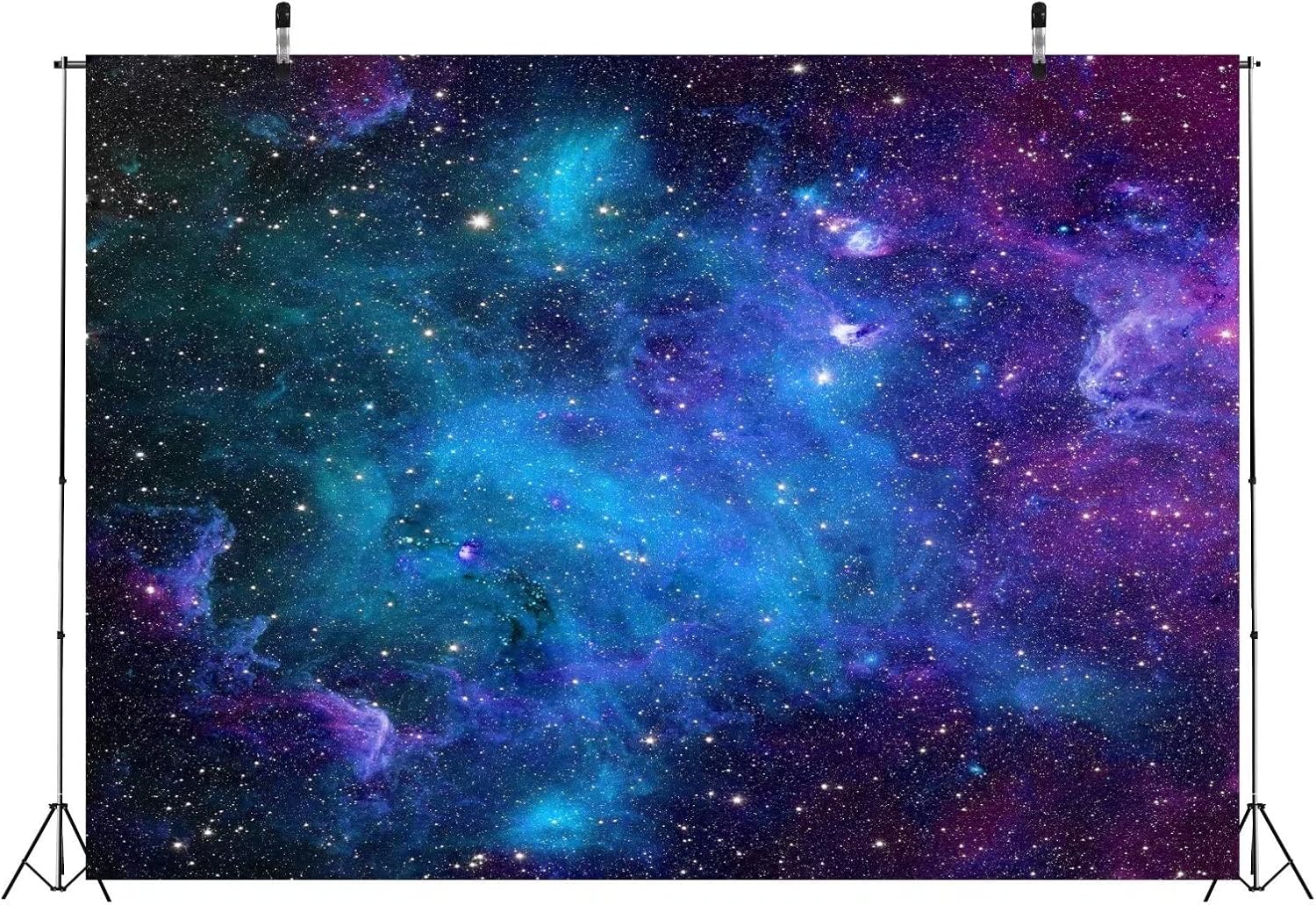 Thumbnail 2 de BELECO 8x6ft Cosmic Galaxy Backdrop: Space Theme Photo Background