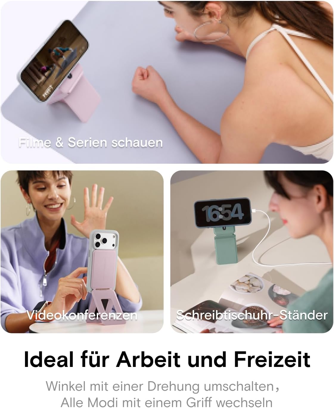 Thumbnail 4 de MOFT Stativ für iPhone Serie 12–17: Tragbares 3-Modi Stativ mit Origami-Design und magnetischen Funktionen