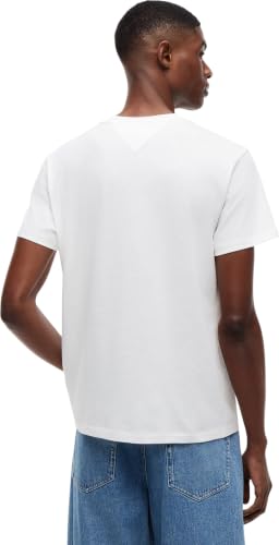 Detalle de Tommy Jeans TJM Slim 2Pack ESS Flag tee EXTDM0DM22143, pack de 2 camisetas multicolor