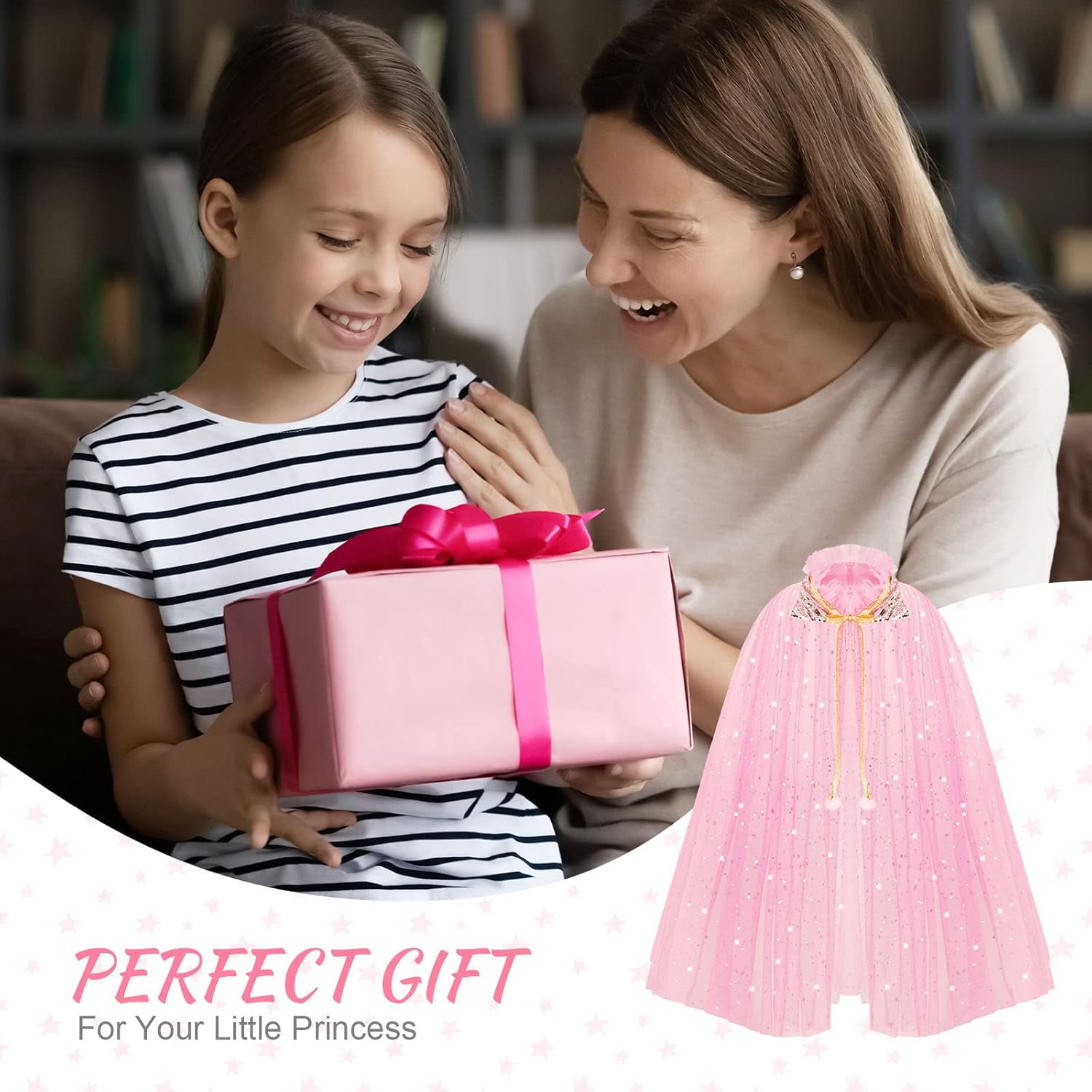 Thumbnail 6 de ACWOO Disfraz de Princesa para Niña con Corona y Tul 👑