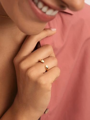 Thumbnail 1 de SINGULARU Anillo Doble Gota en oro 18 Kt