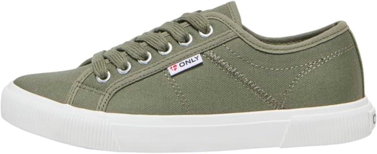 Detalle 2 de ONLY Damen Onlnicola Canvas Sneaker Noos – Sneaker aus Canvas für Damen