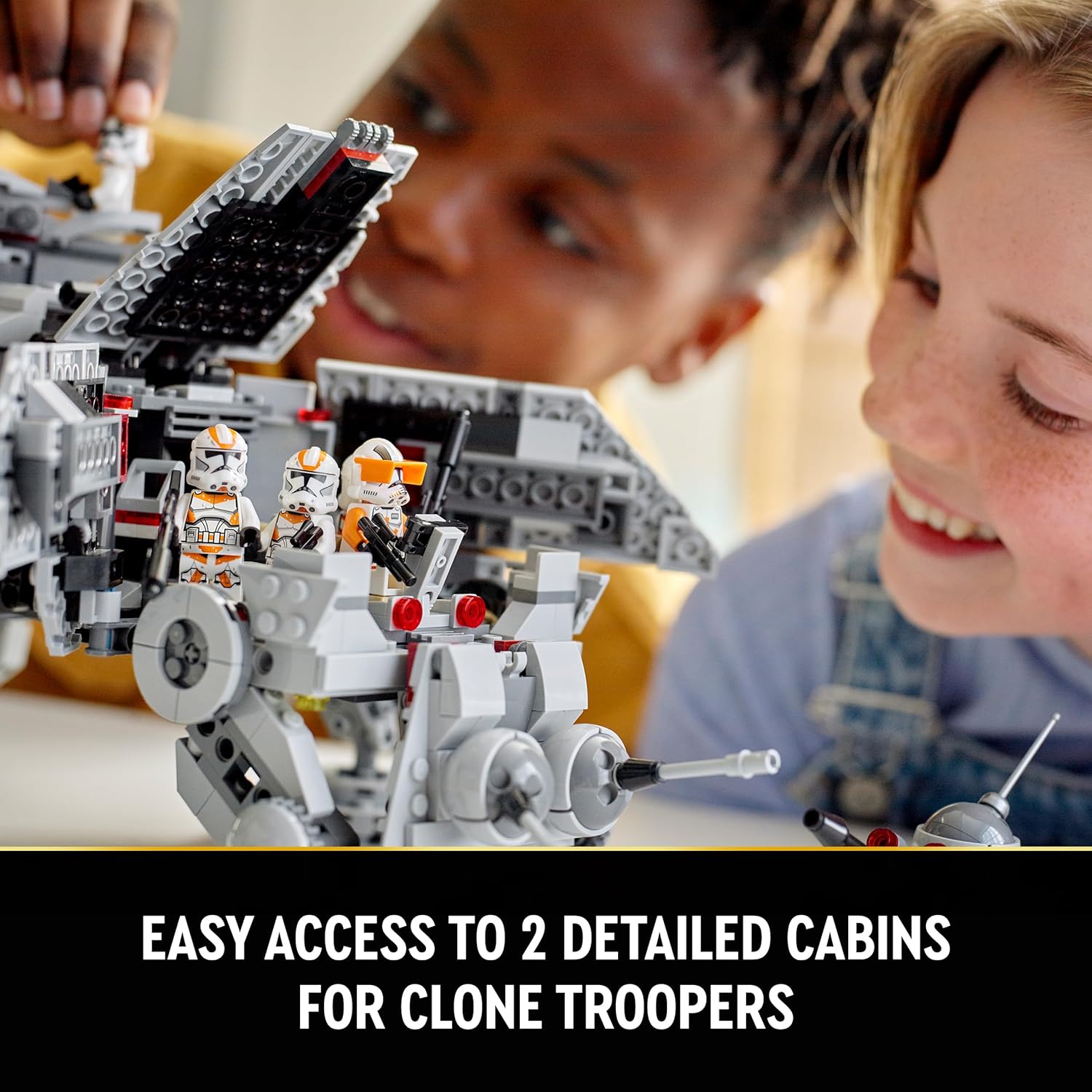 Thumbnail 4 de LEGO Star Wars 75337 AT-TE Walker Building Toy with 3 212th Clone Trooper Minifigures and Droid Figures