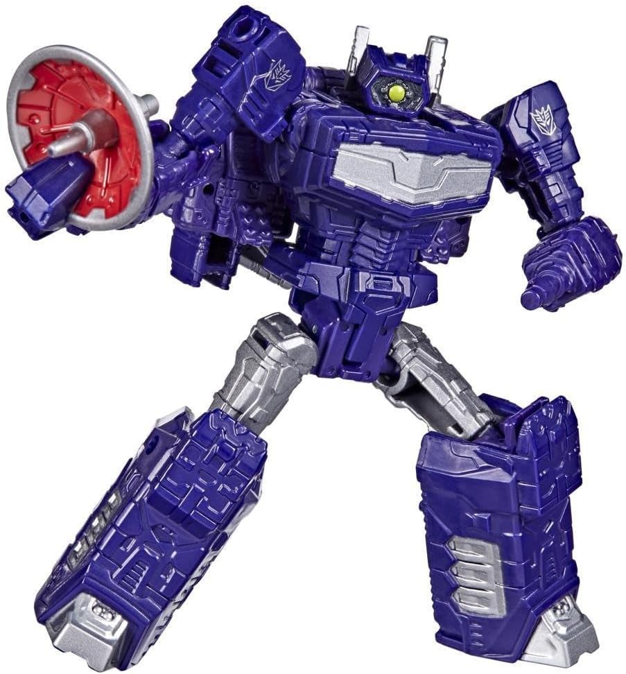 Detalle de Transformers Legacy Core Shockwave F3009 アクションフィギュア 3.5インチ、Energonシールド付き