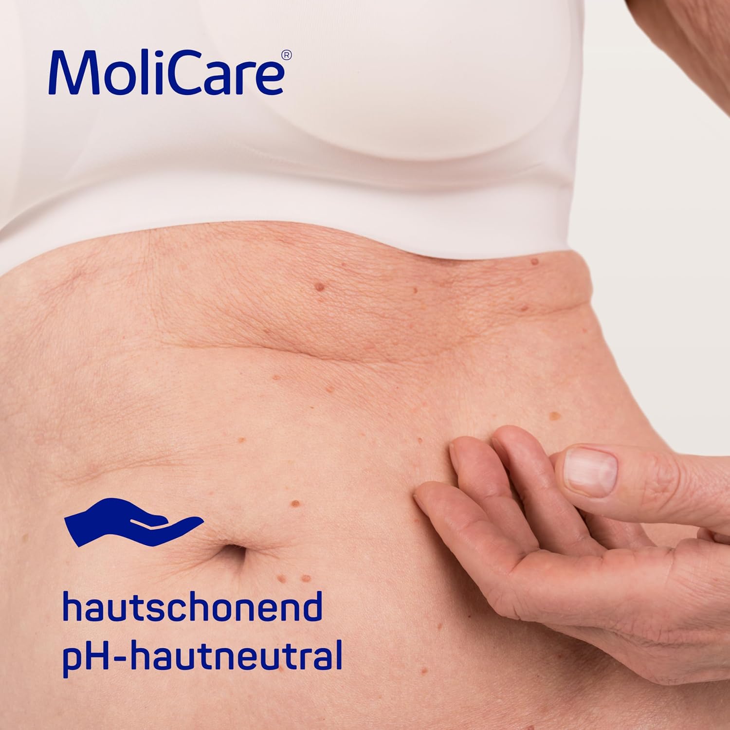 Detalle de MoliCare Skin Hautschutzcreme 200 ml – täglicher Schutz vor hautschädigender Feuchtigkeit bei Inkontinenz