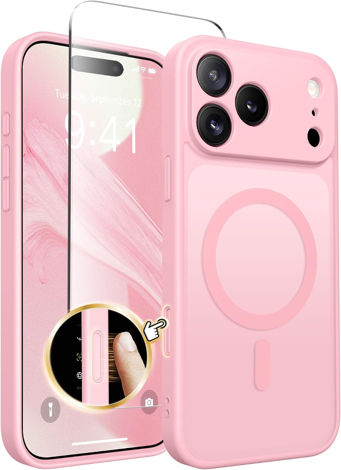 Detalle de CAPRARO Magnetic iPhone 17 Pro Max Case, Peach 1