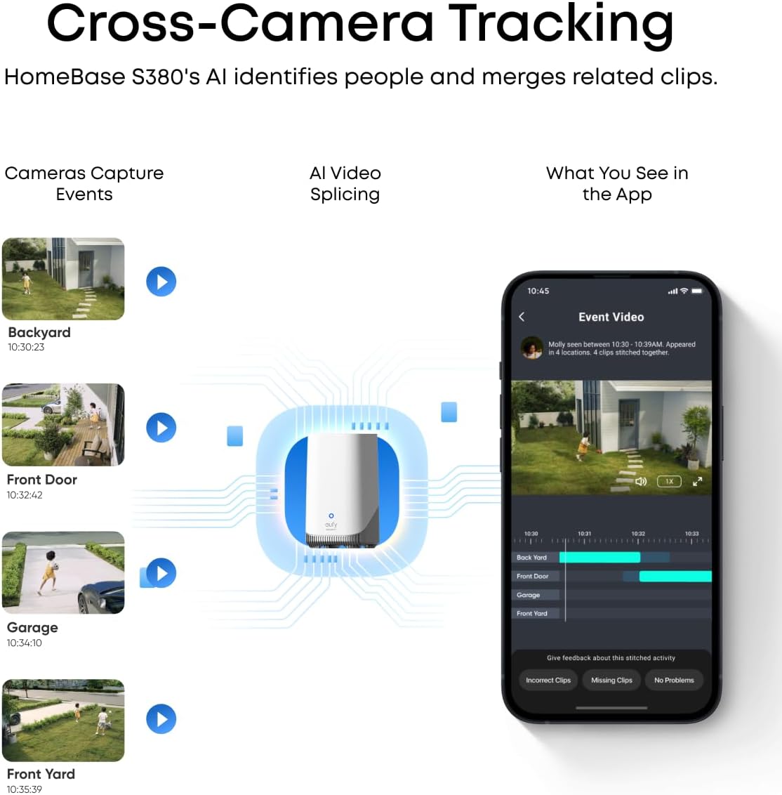 Detalle de eufy Security SoloCam E42, 4-Cam Kit: 4K Solar Security Camera for maintenance-free home protection