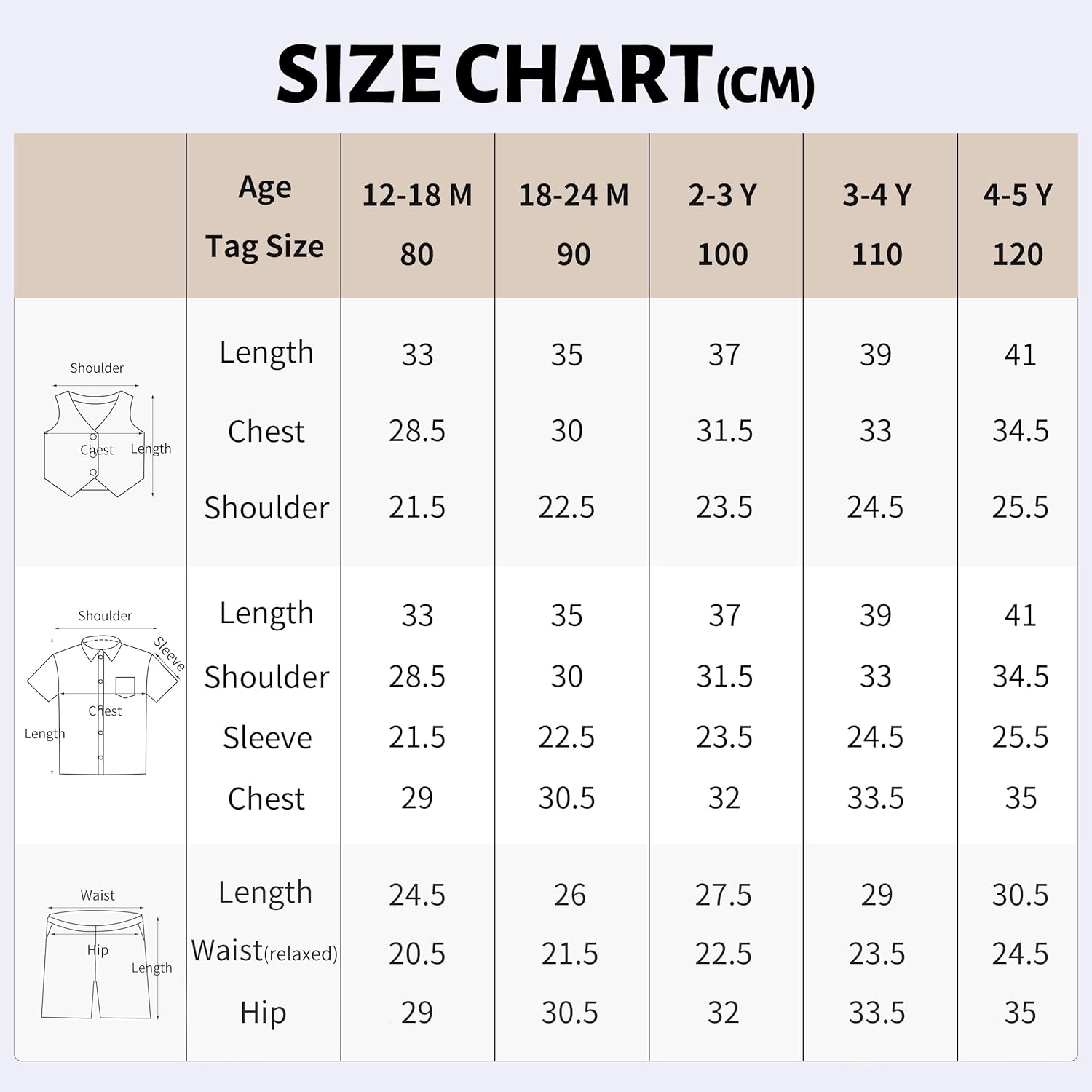 Thumbnail 3 de Volunboy Bébé Garçon – Ensemble costume 4 pièces pour mariage d’été (chemise courte, gilet, corbata amovible, short)