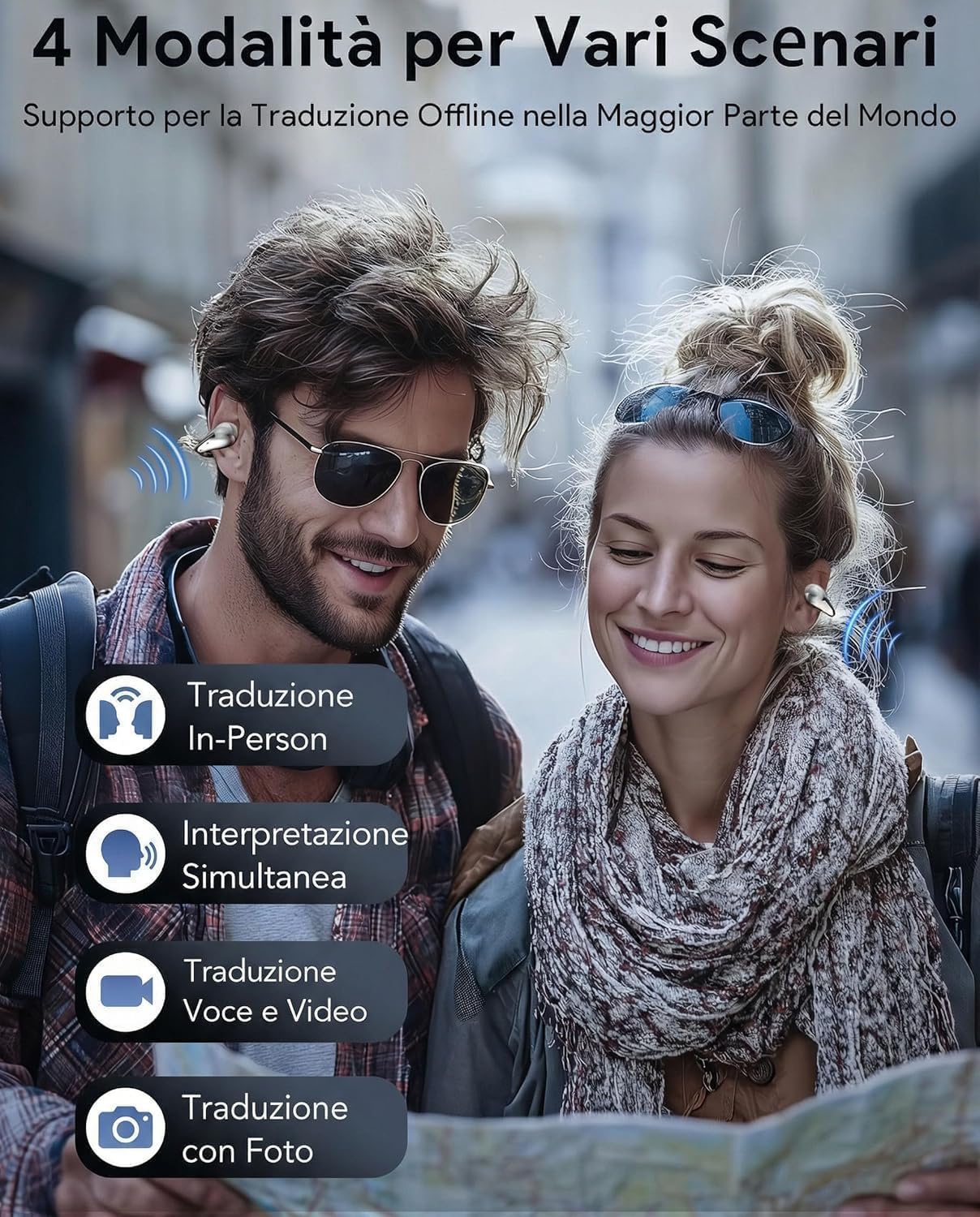 Thumbnail 3 de Boytond Traduttore Vocale Istantaneo Multilingue – Auricolari per Traduzione Simultanea in Tempo Reale