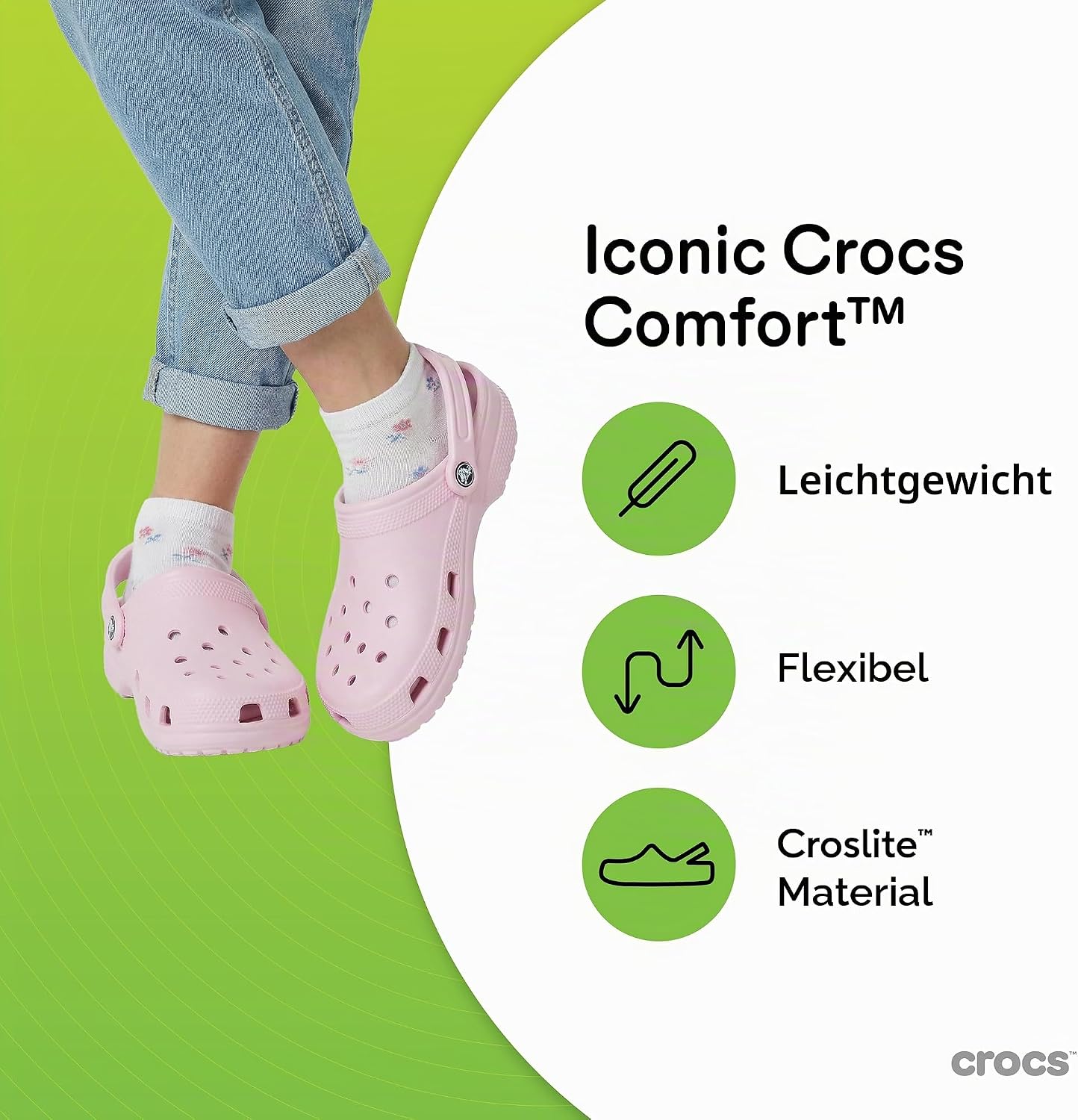 Detalle de Crocs Classic Clog 42–43 EU Pink Milk – Alltagstauglicher Klassiker von Crocs