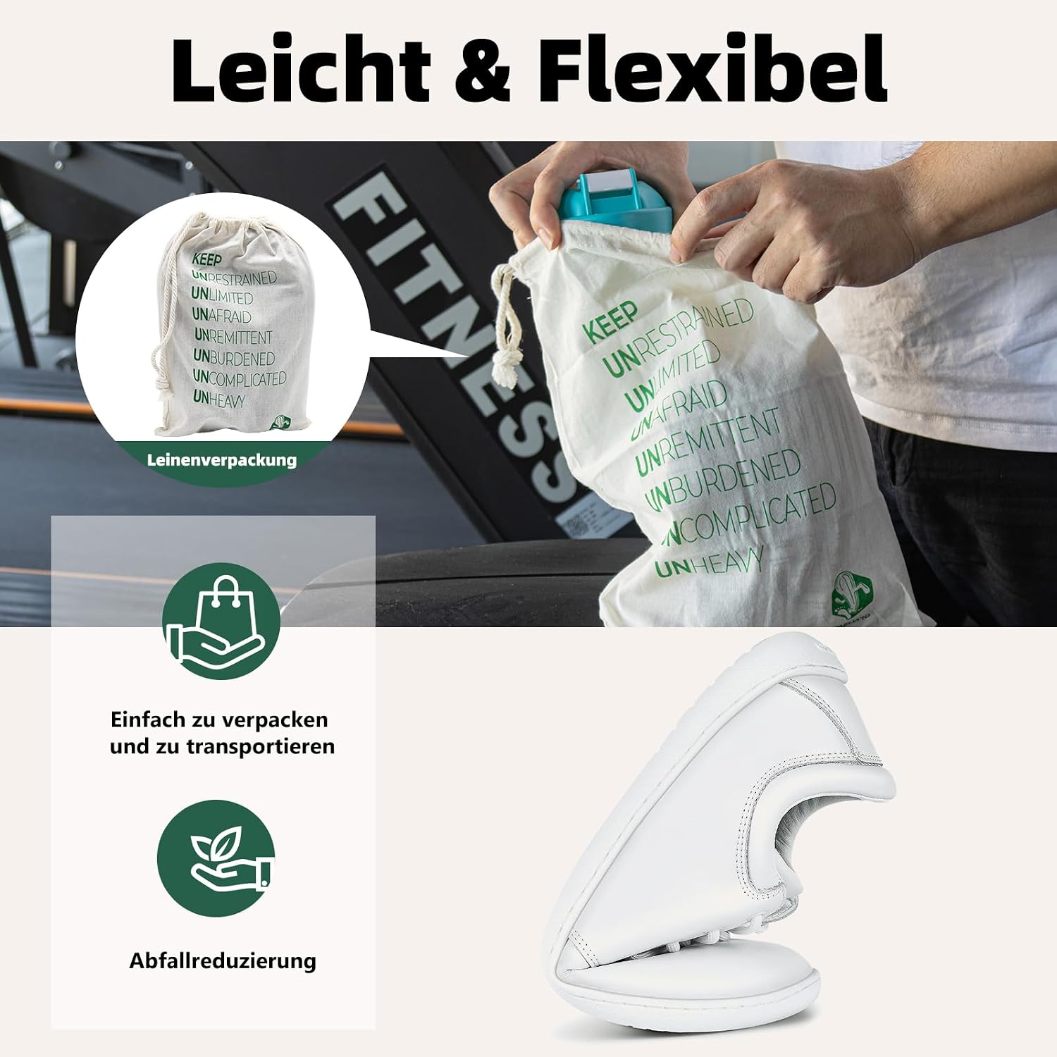 Detalle 2 de SAGUARO Noble II Barfußschuhe für Herren – leichte Minimalschuhe mit breiter Zehenbox, Zero-Drop & rutschfester Gummisohle