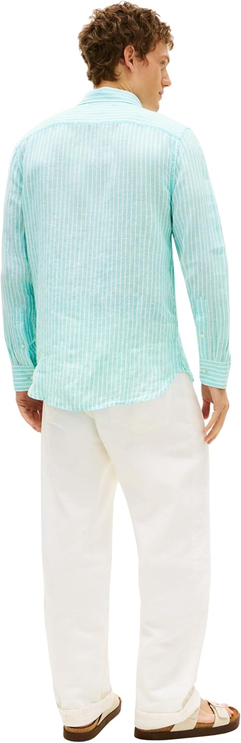 Thumbnail 1 de Tommy Hilfiger Linen Bengal Stripe RF Shirt S/S Uomo