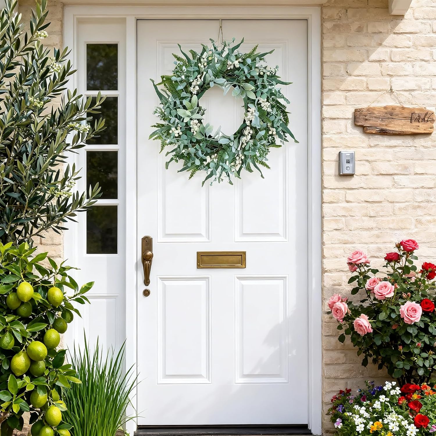 Thumbnail 6 de WSTPUPU 24 Inch Eucalyptus Wreath for Front Door
