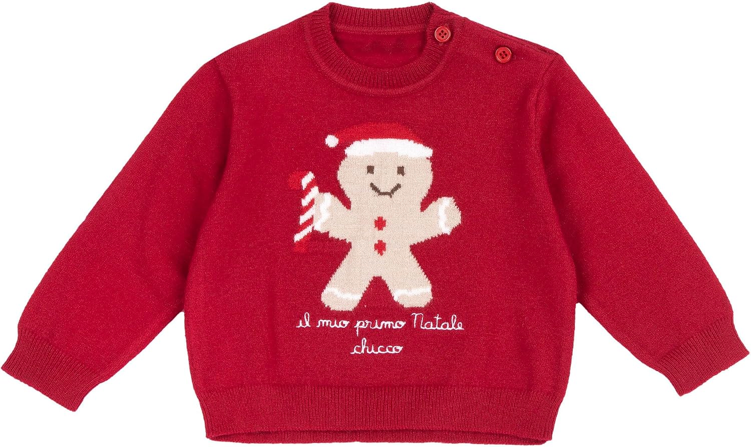 Chicco Pull de Noël Garçon et Fille en Tricot de Coton Doux – Design Italian