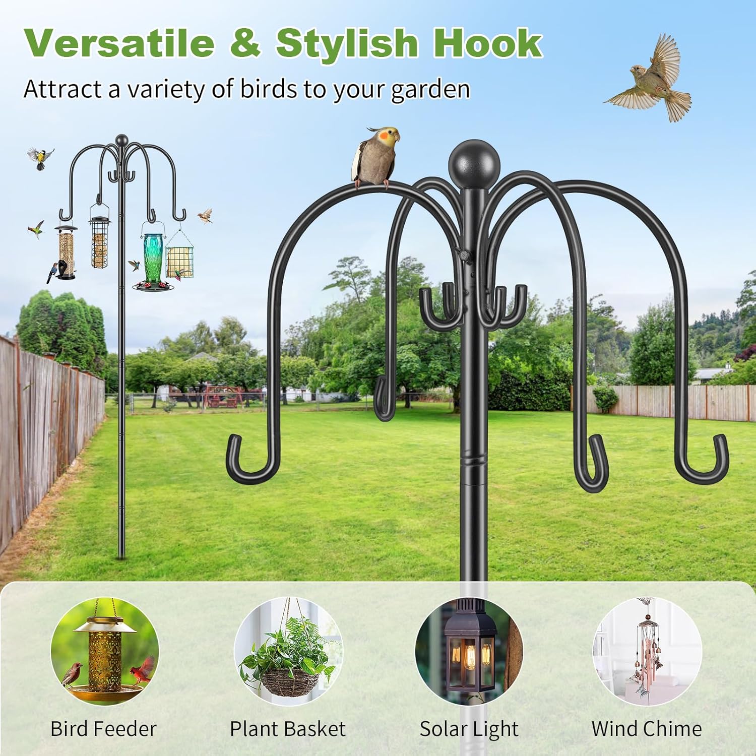 Thumbnail 2 de Suimlmta Bird Feeders Hanging Station 224cm