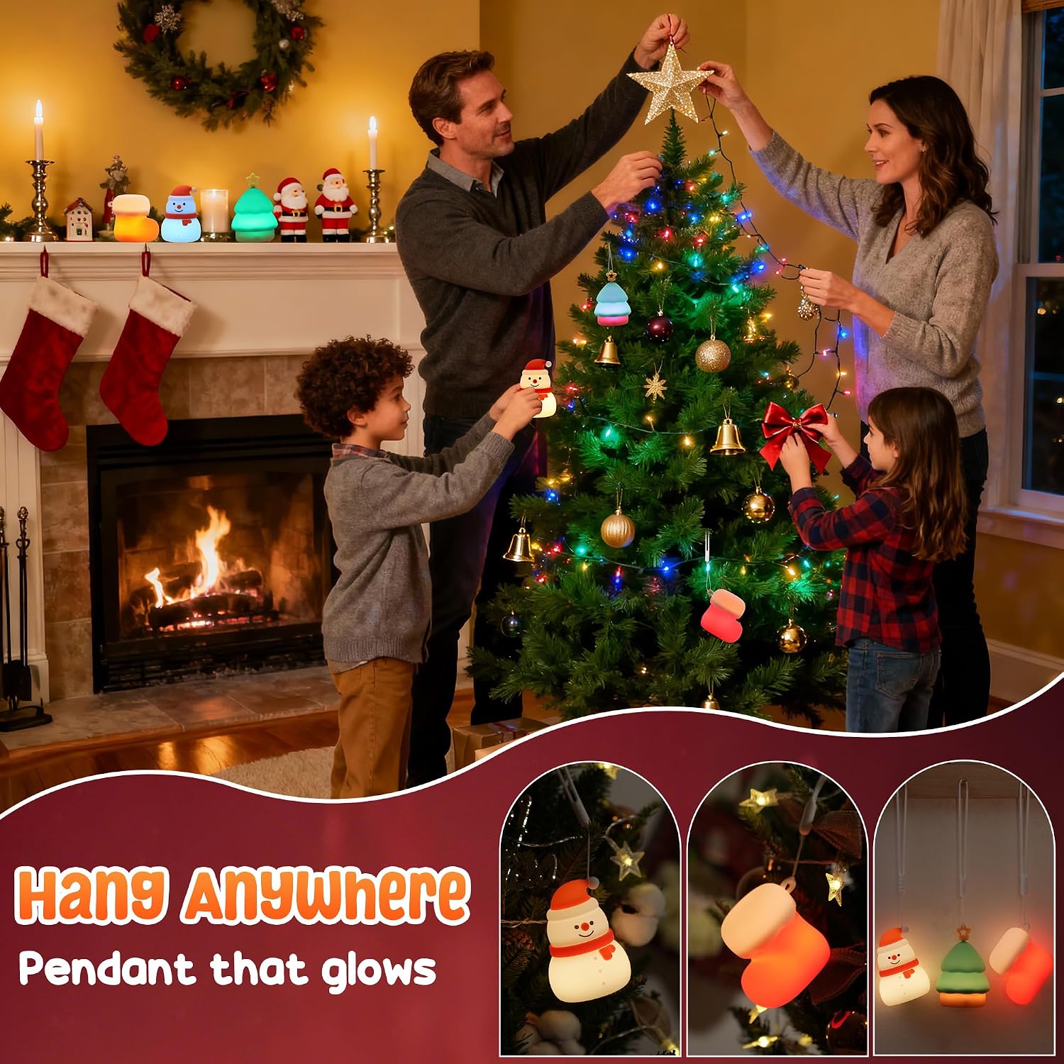 Thumbnail 6 de Wrischan Xmas Night Lights 3 Pack