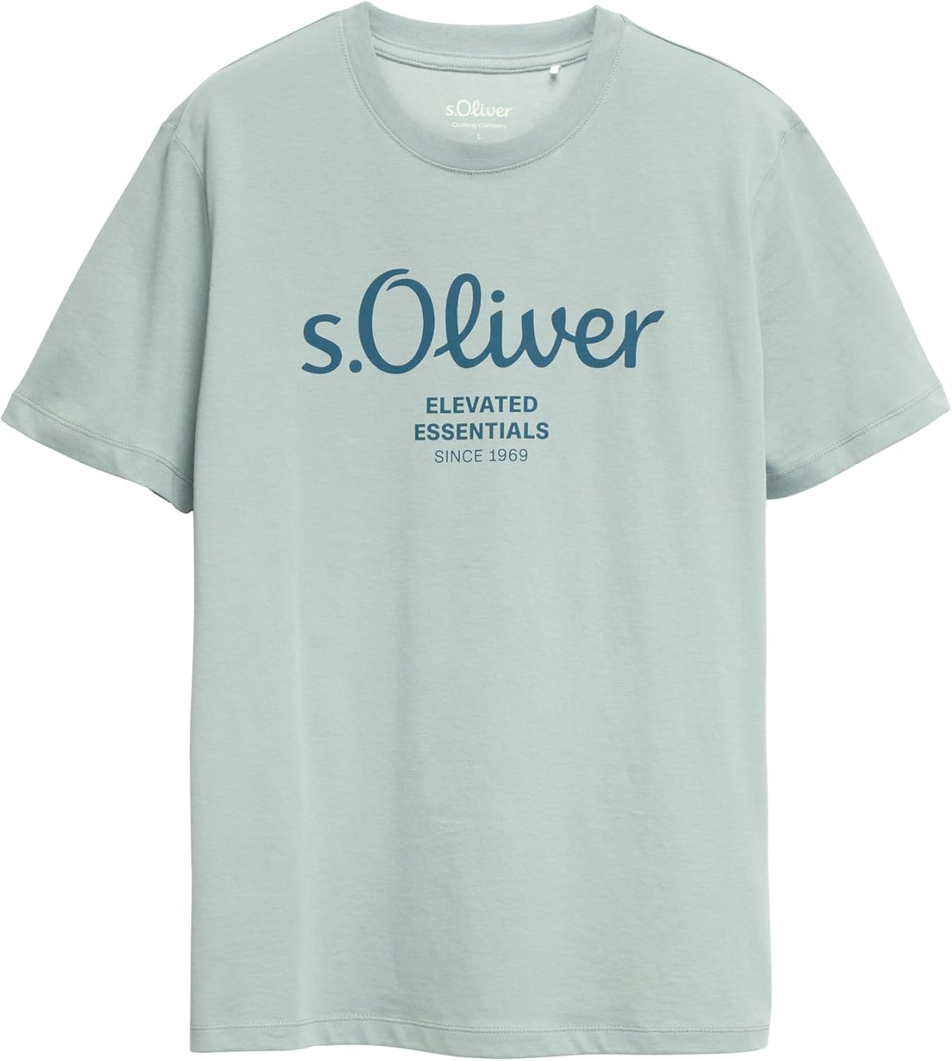 Detalle 2 de s.Oliver Baumwoll-T-Shirt mit Logo-Print – 100% Baumwolle, Regular Fit