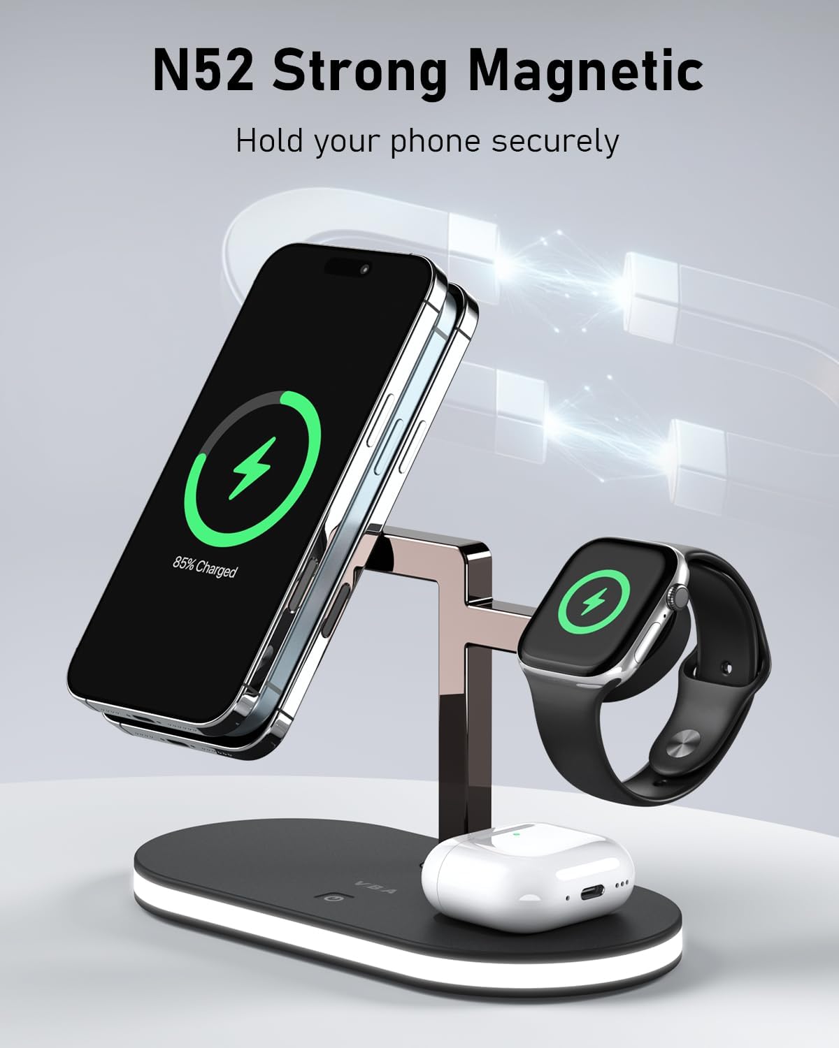 Thumbnail 4 de VBA 4 in 1 Wireless Charging Station for iPhone 4 devices