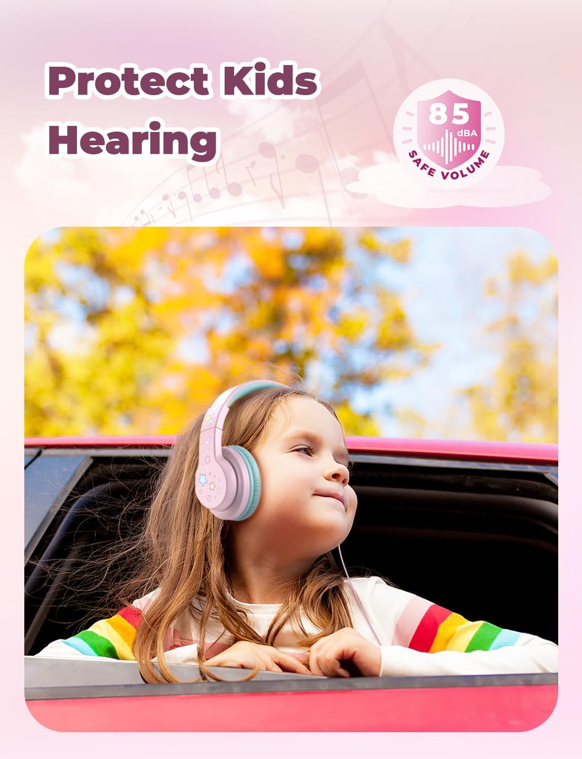 Thumbnail 1 de iClever HS19S Kids Headphones 85 dB