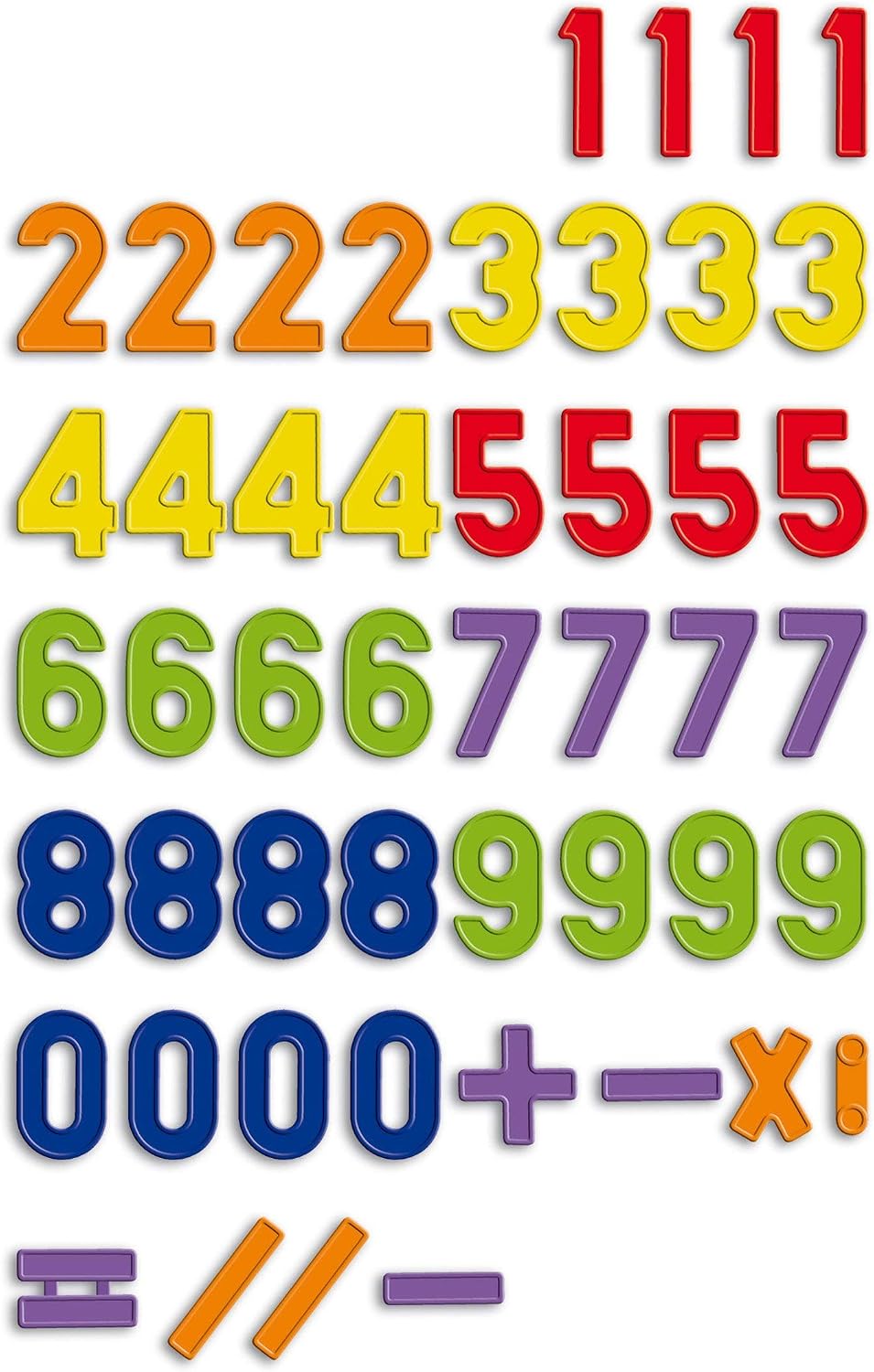Detalle de Quercetti 5463 Magnetic Numbers Set, Multicoloured Plastic for Metal Surfaces