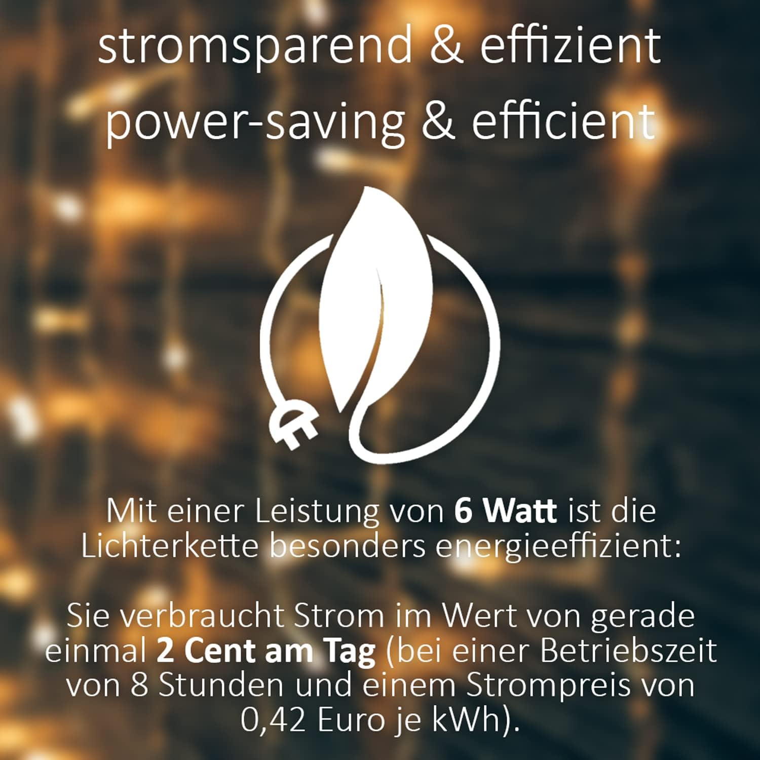 Thumbnail 5 de Idena 30441 LED-Lichterkette mit 300 warmweißen LEDs und 8-Stunden-Timer (ca. 37,9 m)