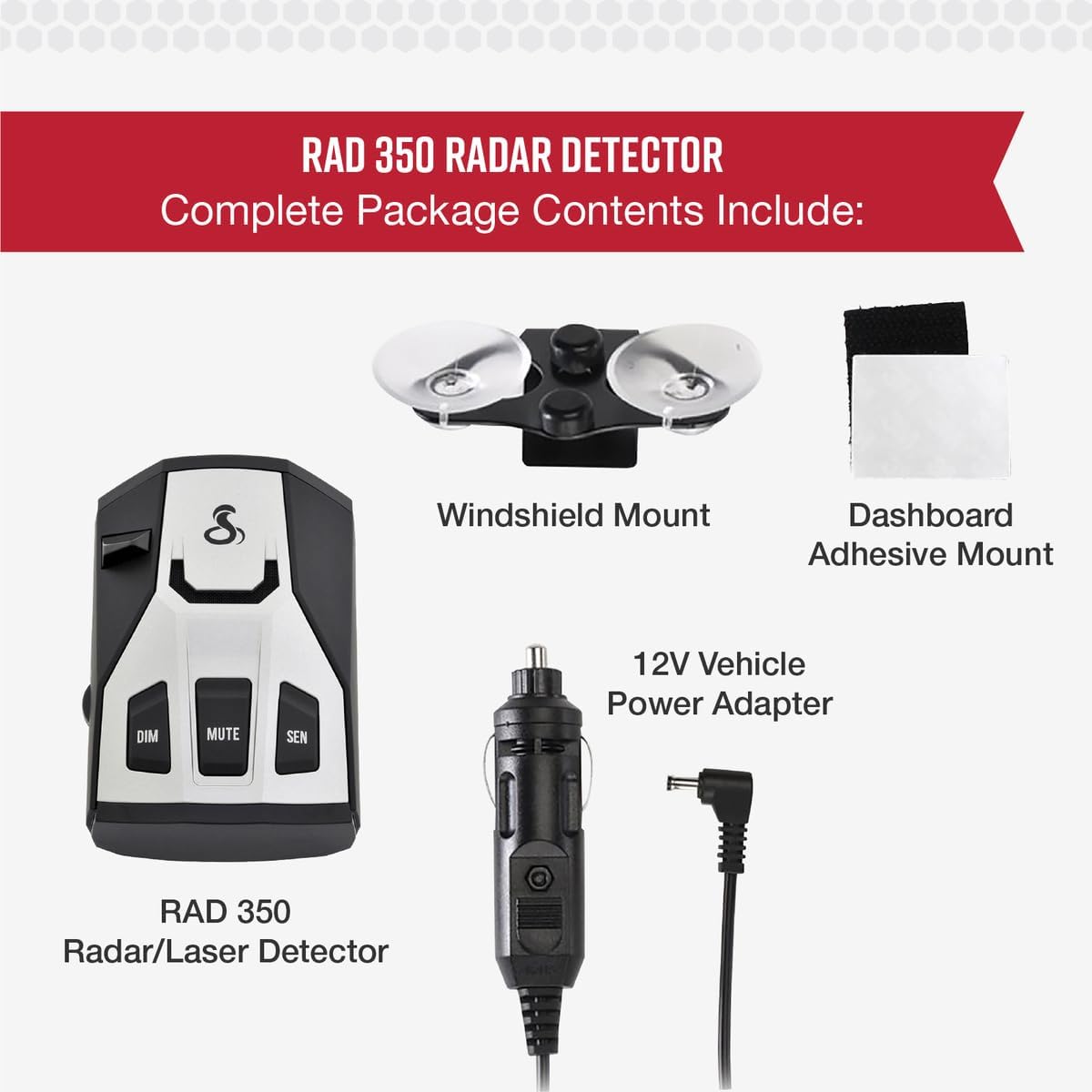 Detalle 2 de Cobra RAD 350 Laser Radar Detector (Long Range) with IVT Filter and OLED Display