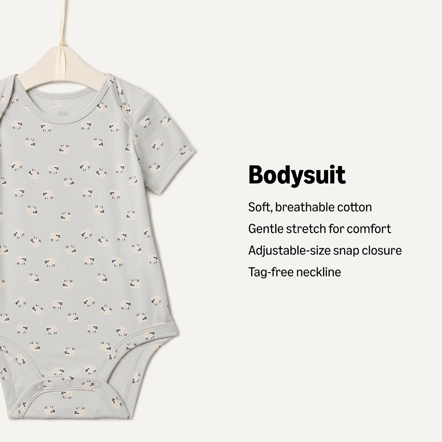 Thumbnail 1 de Amazon Essentials x Sofia Grainge Baby Bodysuit — Unisex Short Sleeve, Soft Cotton