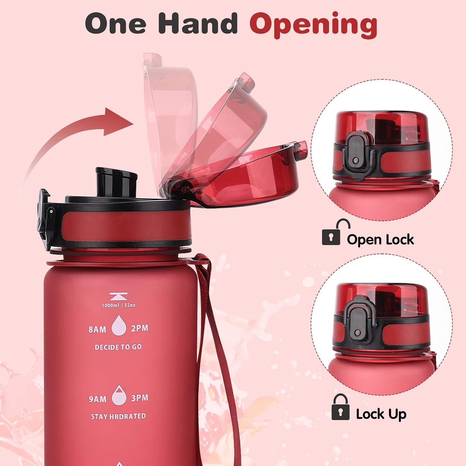 Detalle 1 de Gobravio 1 L leakproof water bottle