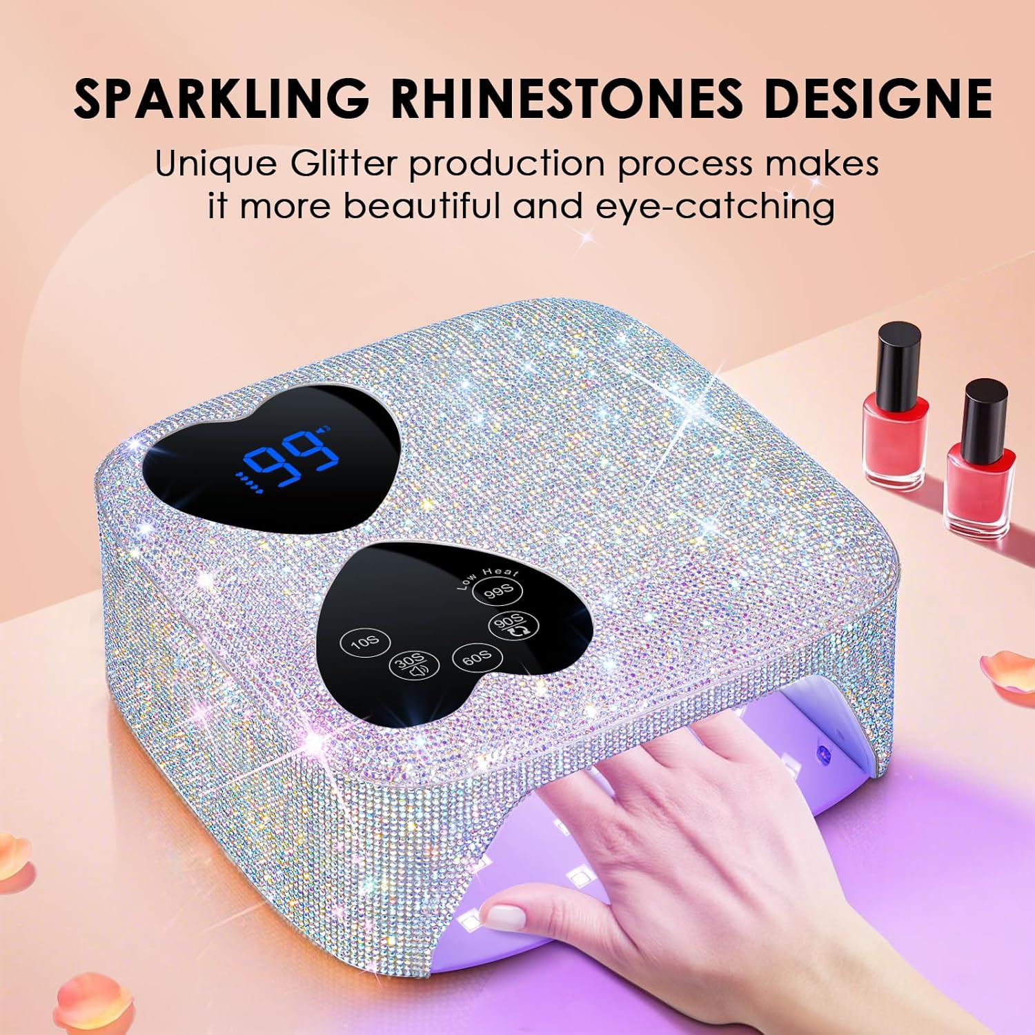 Thumbnail 1 de HUITINE 80W Cordless UV LED Nail Lamp