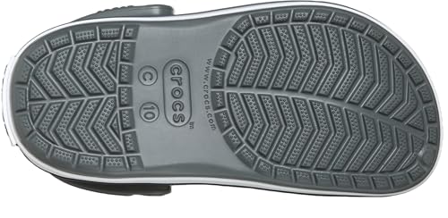 Detalle de Crocs Croband Clog K para niños unisex - Gris Pizarra/Azul Marino (talla 29-30)