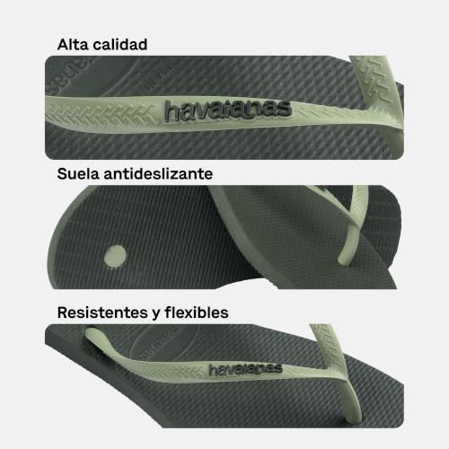 Detalle de Havaianas Slim Logo Pop Up: Chanclas con logo en contraste para mujer