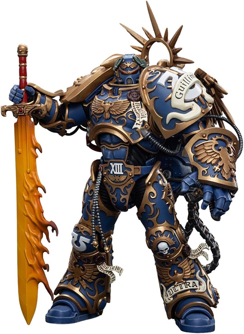 Detalle 2 de JOYTOY 7-inch Ultramarines Primarch Roboute Guilliman Action Figure (Warhammer 40K) 1/18
