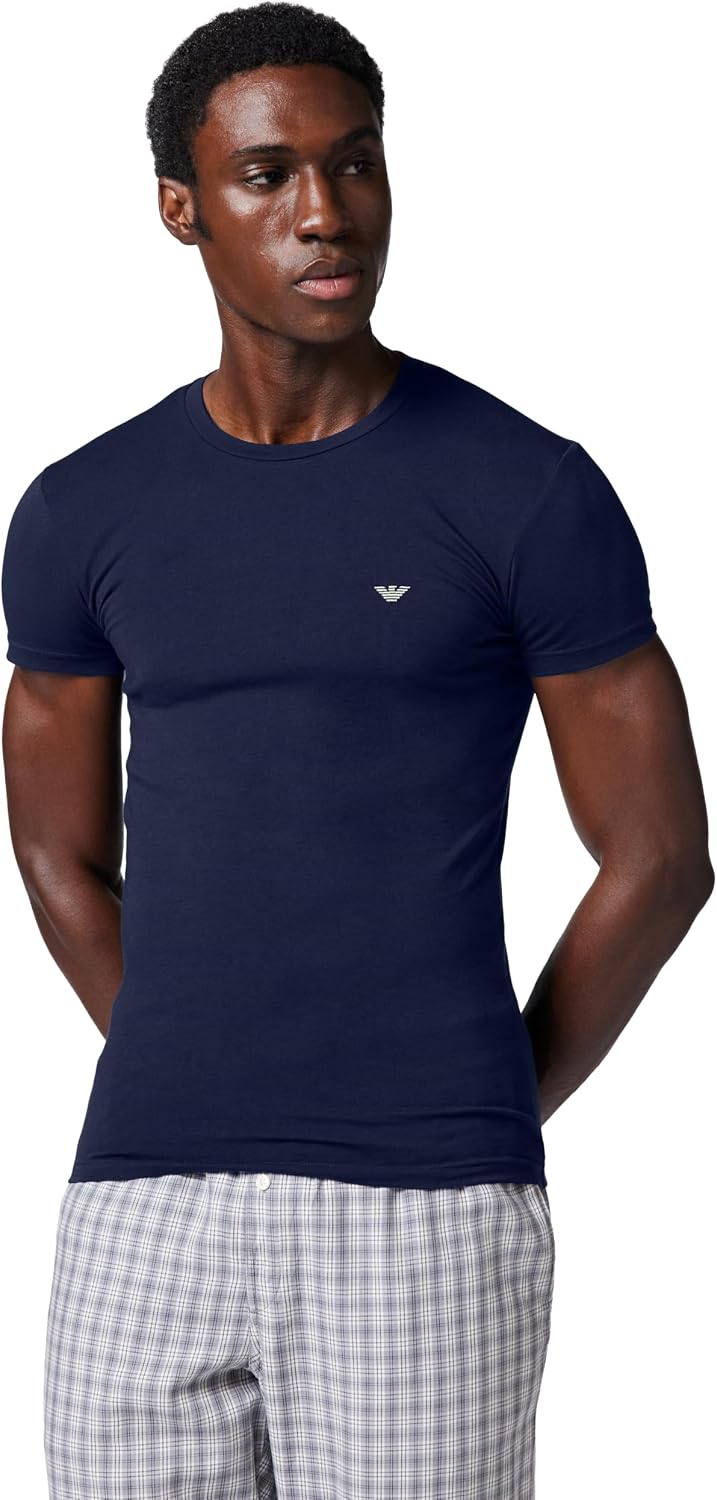 Detalle de EMPORIO ARMANI Tee-shirt à col ras confor et durabilité - Homme