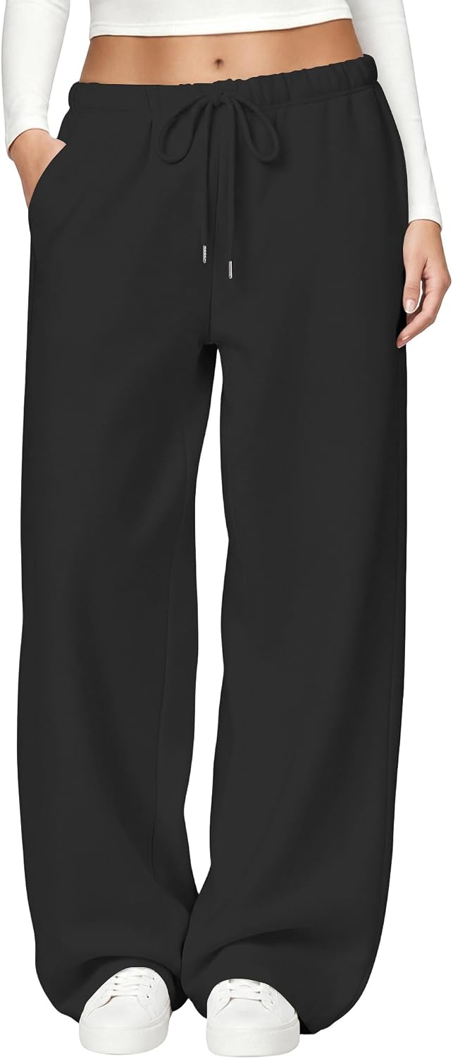 Detalle 2 de JEKAOYI Women's Wide-Leg Sweatpants, Cotton Blend