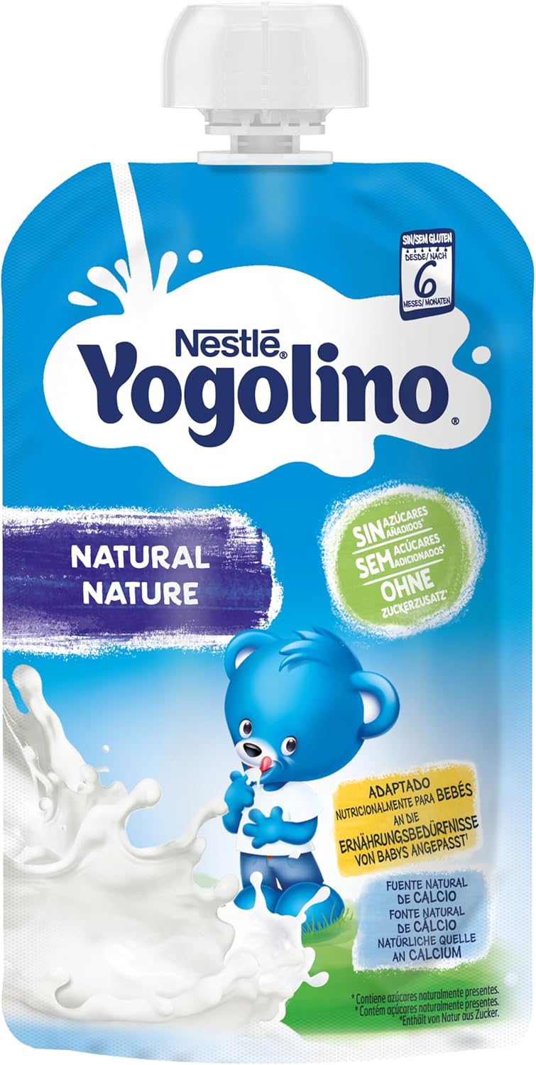 Detalle 2 de Nestlé Yogolino Lácteo Infantil Natural – 8 Bolsitas de 100 g