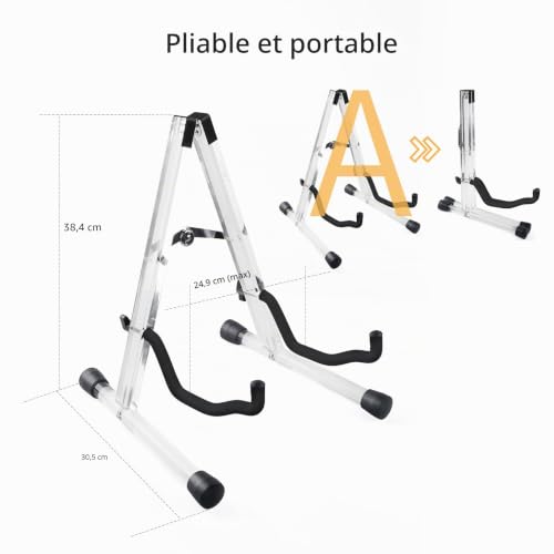 Thumbnail 5 de Support MUSO pour guitare acoustique en acrylique pliable – stabilité, élégance et polyvalence